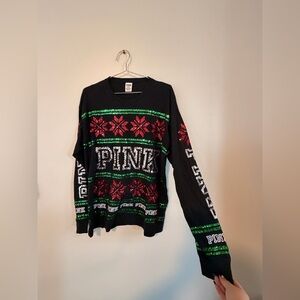 VS PINK Sequined Holiday Shirt